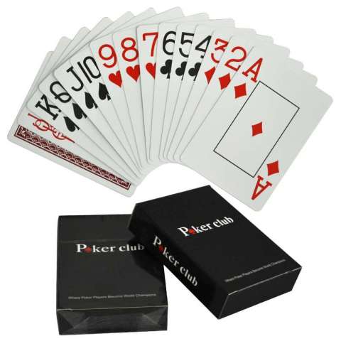 Poker Club 100% New PVC Playing Cards/Plastic Poker