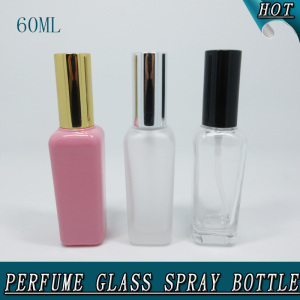 50ml Rectangle Empty Frost Clear Cosmetic Perfume Glass Spray Bottle